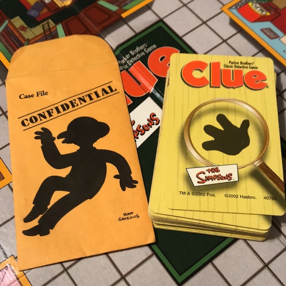 Simpsons Clue 2nd Addition Board Game - Picture 9 of 13